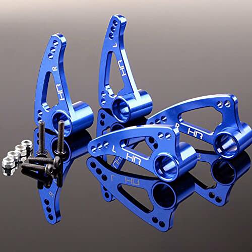 XBERSTAR Stoßdämpfer-Wippenarm aus Aluminium für 1/10 Traxxas/E Revo/Summit hinten, Multi-Mount, lange Reise-Wipparme, blau, für Traxxas E-Revo (blau) von XBERSTAR