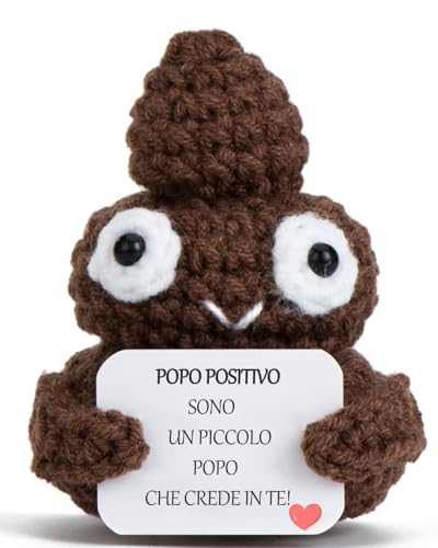 Regalo Originale e Divertente, Popo Positivo Italiano, Compleanno Uomo Donna Ragazzo Ragazza Bambino Adolescente, oggetti per ufficio di colleghi, peluche insoliti, bambole umoristiche di ispirazione von XBOCMY