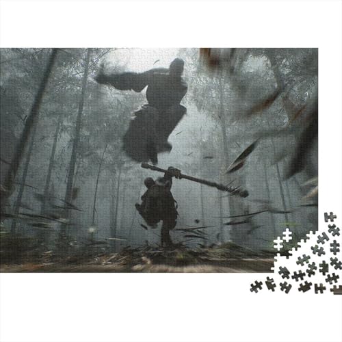 Black Myth: Wukong Holz Puzzle 300 Teile Puzzles Für Erwachsene Lernspiel Herausforderungsspielzeug,Übung Für Den Geist,300-teilige Puzzlespiel 300pcs von XCOFG