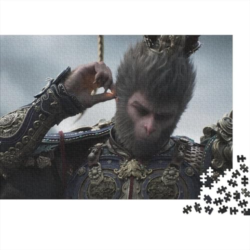 Black Myth: Wukong Holz Puzzle 500 Teile Puzzles Für Erwachsene Lernspiel Herausforderungsspielzeug,Übung Für Den Geist,500-teilige Puzzlespiel 500pcs von XCOFG