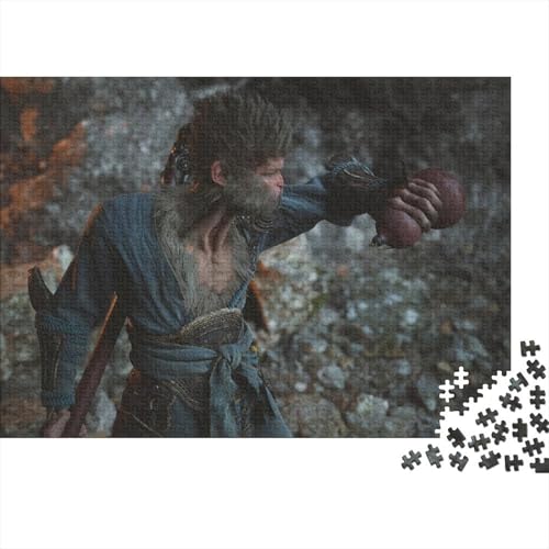 Black Myth: Wukong Holz Video Spiele Puzzle, 300 Teile Video Spiele Puzzles, Video Spiele, Lernspiel Herausforderung Spielzeug Tolles Geschenk, Übung Für Den Geist von XCOFG