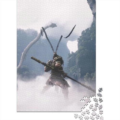 Black Myth: Wukong Holzpuzzle 1000 Tabletten Dekomprimierung Lernspielzeug Exquisite Souvenirs-Dekoration Malerei Jungen Und Mädchen Puzzles von XCOFG