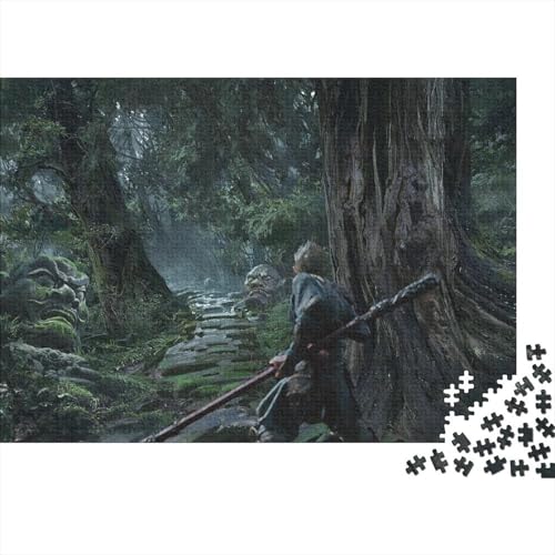 Black Myth: Wukong Holzpuzzle 1000 Tabletten Dekomprimierung Lernspielzeug Exquisite Souvenirs-Dekoration Malerei Jungen Und Mädchen Puzzles von XCOFG