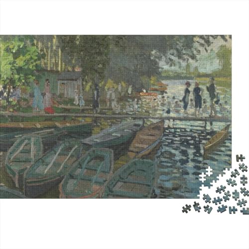 Claude Monet Holz Puzzle 1000 Teile Puzzles Für Erwachsene Lernspiel Herausforderungsspielzeug,Übung Für Den Geist, 1000 Teilige Puzzlespiel 1000 Pcs von XCOFG