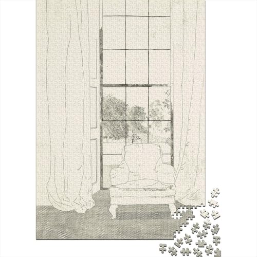 David Hockney Puzzle, Museums Holzpuzzle, Skizze Puzzles 1000 Teile, Kunst Puzzlespiel, Gehirntraining Spielzeug Für Kinder, Impossible Puzzles David Hockney Puzzle, Museums Holzpuzzle, Skizze Puzzles 1000 Teile, Kunst Puzzlespiel, Gehirntraining Spielzeug Für Kinder, Impossible Puzzles von XCOFG