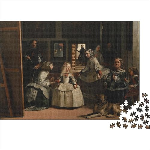 Diego Velazquez Holz Puzzle 1000 Teile, Museums Puzzles, Lernspiel Herausforderung Spielzeug Kunst Puzzle, Übung Für Den Geist, Gemälde Puzzlespiel 1000 Pcs von XCOFG