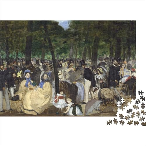 Edouard Manet Museums 1000 Teile Puzzle Für Teenager Erwachsene, Weltberühmte Gemälde Holz Puzzle, Lustige Kunst Puzzles Piele, Impossible Puzzlespiel Für Die Ganze Familie von XCOFG