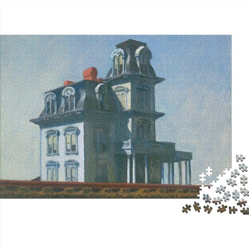 Edward Hopper Holz Puzzlespiel Für Erwachsene, 1000 Teile, Weltberühmte Gemälde Impossible Puzzle, Übung Für Den Geist, Interaktives Klassische Museums Puzzles von XCOFG