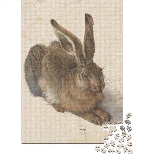 Fine Art Albrecht Durer 1000 Teile Puzzles Für Weltberühmte Gemälde Holz-Puzzle Lernen Lernspielzeug Familienspiele Geschenke Für Heimdekoration Für Erwachsene 1000 Stück von XCOFG