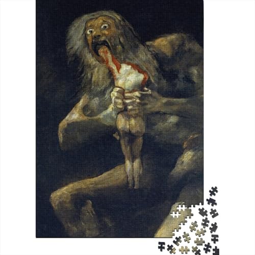 Francisco Goya Fine Art Puzzle 1000 Teile Erwachsene, Lustige Museums Puzzles Geschenk-Idee Für Geburtstag, Weihnachten, Halloween Und Valentinstag von XCOFG