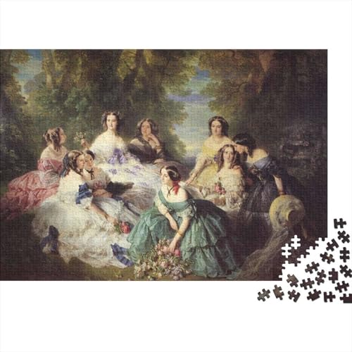 Franz Xaver Winterhalter Kunst Holz Puzzle Impossible Puzzle 1000 Teile Puzzles Für Erwachsene Klassische Puzzlespiel Schwer Pädagogisches Spielzeug Gemälde Puzzel von XCOFG