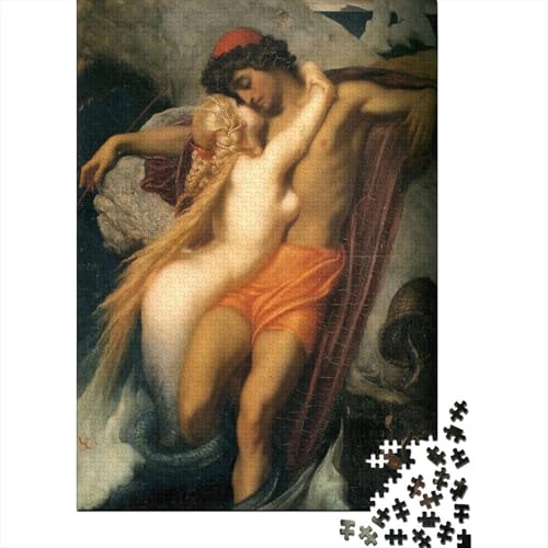 Frederic Leighton Museums Holz Puzzle Impossible Puzzle 1000 Teile Puzzles Für Erwachsene Klassische Puzzlespiel Schwer Pädagogisches Spielzeug Gemälde Puzzel von XCOFG