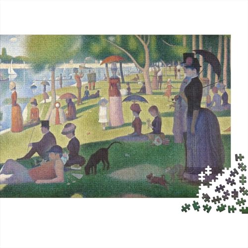 Georges Seurat Kunst 1000 Teile Puzzle Für Teenager Erwachsene, Weltberühmte Gemälde Holz Puzzle, Lustige Museums Puzzles Piele, Impossible Puzzlespiel Für Die Ganze Familie von XCOFG