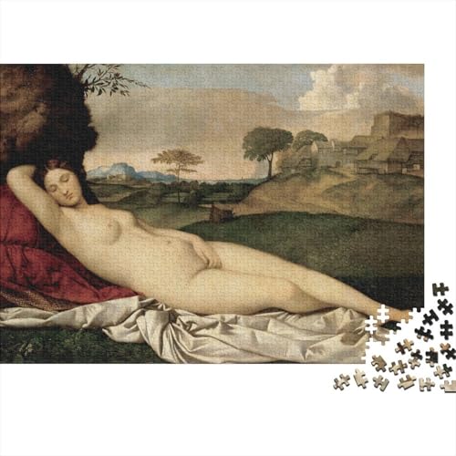 Giorgione Holz Puzzle 1000 Teile Für Erwachsene, Weltberühmte Gemälde Impossible Puzzles, Farbenfrohes Legespiel, Geschicklichkeitsspiel Für Die Ganze Familie, Gemälde Puzzle von XCOFG