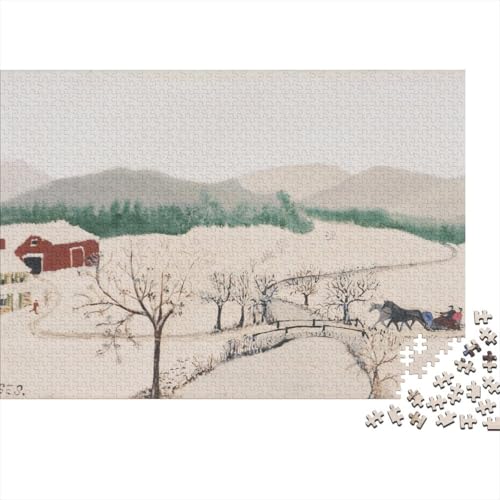 Grandma Moses Puzzle, Museums Holzpuzzle, Ölmalerei Puzzles 1000 Teile, Kunst Puzzlespiel, Gehirntraining Spielzeug Für Kinder, Impossible Puzzles Grandma Moses Puzzle, Museums Holzpuzzle, Ölmalerei Puzzles 1000 Teile, Kunst Puzzlespiel, Gehirntraining Spielzeug Für Kinder, Impossible Puzzles von XCOFG