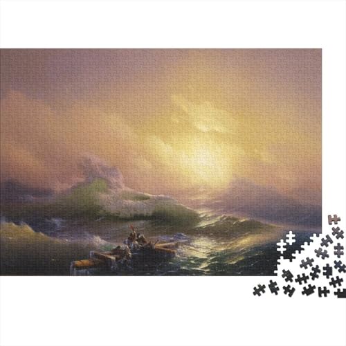 Ivan Aivazovsky Kunst Holz-Puzzle Für Erwachsene 1000 Teile, Hölzernes Gemälde Puzzle, Weltberühmte Gemälde Puzzles, Lernspiele, Tolles Geschenk, Wohnkultur 1000 Pcs von XCOFG