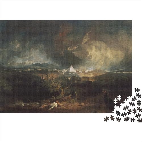 J.M.W. Turner Holz-Puzzles Kunst Puzzle Für Erwachsene, Tolles Geschenk Lernspiel Spielzeug Geschenk Für Weltberühmte Gemälde Holzpuzzle 1000 Pcs von XCOFG