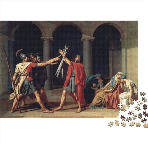 Jacques-Louis David Holz Puzzle 1000 Teile, Kunst Puzzles, Lernspiel Herausforderung Spielzeug Gemälde Puzzle, Übung Für Den Geist, Weltberühmte Gemälde Puzzlespiel 1000 Pcs von XCOFG