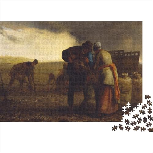 Jean-Francois Millet Weltberühmte Gemälde Holz-Puzzle Für Erwachsene 1000 Teile, Hölzernes Kunst Puzzle, Museums Puzzles, Lernspiele, Tolles Geschenk, Wohnkultur 1000 Pcs von XCOFG