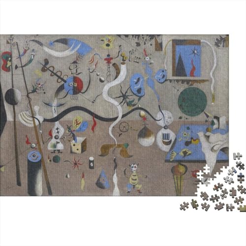 Joan Miro Puzzle 1000 Teile Erwachsene Lustige, Gemälde Puzzles Klassische, Weltberühmte Gemälde Puzzlespiel, Kunst Puzzle Schwer, Pädagogisches Spielzeug von XCOFG