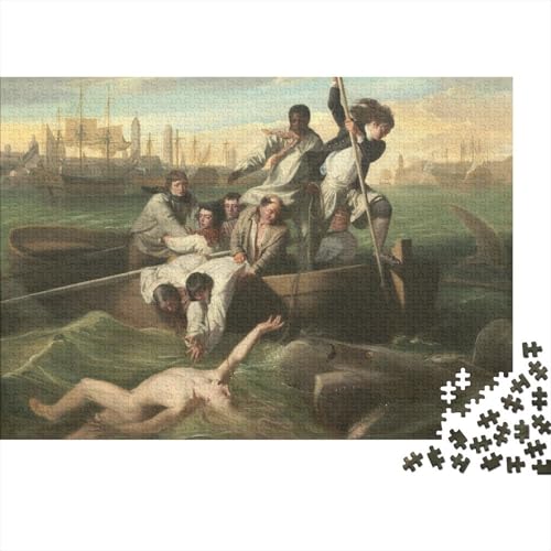 John Singleton Copley Museums 1000 Teile Puzzle Für Teenager Erwachsene, Kunst Holz Puzzle, Lustige Gemälde Puzzles Piele, Impossible Puzzlespiel Für Die Ganze Familie von XCOFG