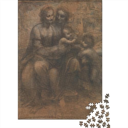 Leonardo Fine Art Holz Puzzle Impossible Puzzle 1000 Teile Puzzles Für Erwachsene Klassische Puzzlespiel Schwer Pädagogisches Spielzeug Weltberühmte Gemälde Puzzel von XCOFG