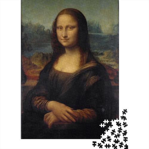 Leonardo Holz Puzzle Museums, 1000 Teile Mona Lisa Puzzles, Puzzlespiel Weltberühmte Gemälde, Lernspiel Herausforderung Spielzeug Tolles Geschenk, Übung Für Den Geist von XCOFG