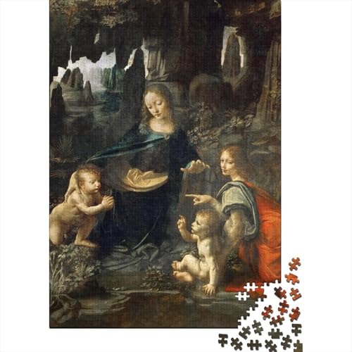 Leonardo Puzzle, Fine Art Puzzles Personalisiert 1000 Teile Für Jungen Mädchen Holzpuzzle, Museums Puzzlespiel Farbenfrohes, Weltberühmte Gemälde Puzzles von XCOFG