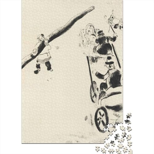 Marc Chagall Puzzle, Museums Holzpuzzle, Skizze Puzzles 1000 Teile, Kunst Puzzlespiel, Gehirntraining Spielzeug Für Kinder, Impossible Puzzles Marc Chagall Puzzle, Museums Holzpuzzle, Skizze Puzzles 1000 Teile, Kunst Puzzlespiel, Gehirntraining Spielzeug Für Kinder, Impossible Puzzles von XCOFG