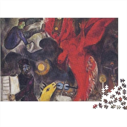 Marc Chagall Puzzle, Ölmalerei Holzpuzzle, Museums Puzzles 1000 Teile, Kunst Puzzlespiel, Gehirntraining Spielzeug Für Kinder, Impossible Puzzles Marc Chagall Puzzle, Ölmalerei Holzpuzzle, Museums Puzzles 1000 Teile, Kunst Puzzlespiel, Gehirntraining Spielzeug Für Kinder, Impossible Puzzles von XCOFG
