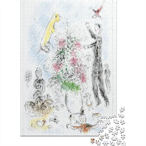 Marc Chagall Puzzle, Ölmalerei Holzpuzzle, Museums Puzzles 1000 Teile, Kunst Puzzlespiel, Gehirntraining Spielzeug Für Kinder, Impossible Puzzles Marc Chagall Puzzle, Ölmalerei Holzpuzzle, Museums Puzzles 1000 Teile, Kunst Puzzlespiel, Gehirntraining Spielzeug Für Kinder, Impossible Puzzles von XCOFG