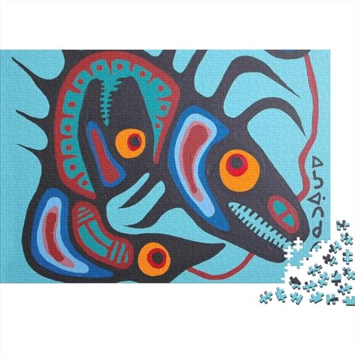 Norval Morrisseau Holz Museums Puzzle, 1000-Teilige Ölmalerei Puzzles, Geschicklichkeitsspiel, Für Erwachsene Kunst Puzzlespiel Piele Spielzeug Geschenk Norval Morrisseau Holz Museums Puzzle, 1000-Teilige Ölmalerei Puzzles, Geschicklichkeitsspiel, Für Erwachsene Kunst Puzzlespiel Piele Spielzeug Geschenk von XCOFG