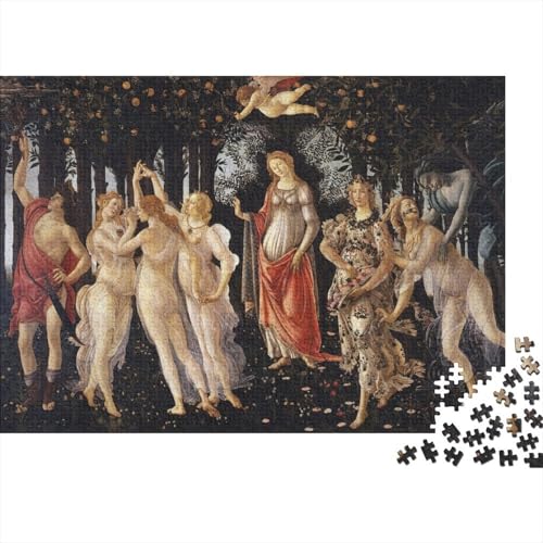 Sandro Botticelli Weltberühmte Gemälde Holz-Puzzle Für Erwachsene 1000 Teile, Hölzernes Museums Puzzle, The Spring Puzzles, Lernspiele, Tolles Geschenk, Wohnkultur 1000 Pcs von XCOFG