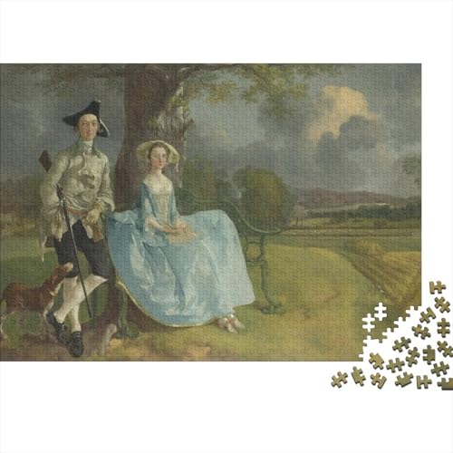 Thomas Gainsborough Puzzle, Weltberühmte Gemälde Holzpuzzle, Gemälde Puzzles 1000 Teile, Kunst Puzzlespiel, Gehirntraining Spielzeug Für Kinder, Impossible Puzzles von XCOFG