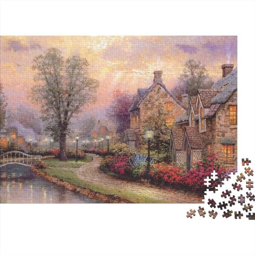 Thomas Kinkade Holz Puzzle Museums, 1000 Teile Kunst Puzzles, Puzzlespiel Weltberühmte Gemälde, Lernspiel Herausforderung Spielzeug Tolles Geschenk, Übung Für Den Geist Thomas Kinkade Holz Puzzle Museums, 1000 Teile Kunst Puzzles, Puzzlespiel Weltberühmte Gemälde, Lernspiel Herausforderung Spielzeug Tolles Geschenk, Übung Für Den Geist von XCOFG
