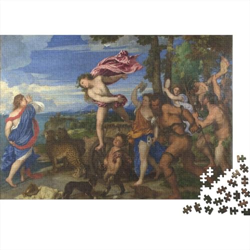 Titian Kunst 1000 Teile Puzzle Für Teenager Erwachsene, Gemälde Holz Puzzle, Lustige Museums Puzzles Piele, Impossible Puzzlespiel Für Die Ganze Familie von XCOFG