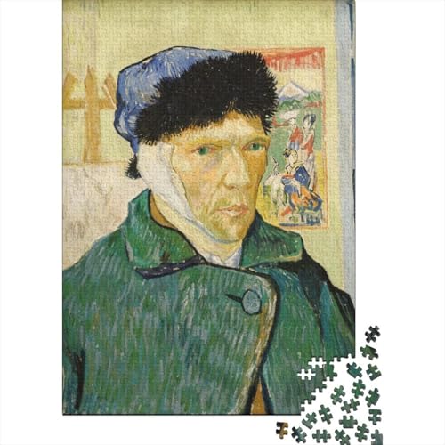 Van Gogh Holz Puzzle 1000 Teile Für Erwachsene, Fine Art Impossible Puzzles, Farbenfrohes Legespiel, Geschicklichkeitsspiel Für Die Ganze Familie, Weltberühmte Gemälde Puzzle von XCOFG