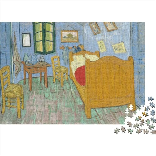 Vincent's Bedroom in Arles Gemälde Holz Puzzle Impossible Puzzle 1000 Teile Puzzles Für Erwachsene Klassische Puzzlespiel Schwer Pädagogisches Spielzeug Museums Puzzel von XCOFG