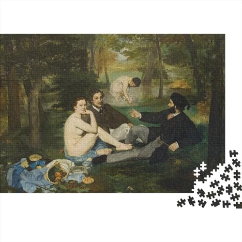 Weltberühmte Gemälde Edouard Manet Puzzle 1000 Teile, Kunst Puzzles Für Erwachsene, Geschicklichkeitsspiel Für Die Ganze Familie, Übung Für Den Geist, Ideal Als Wandbild von XCOFG