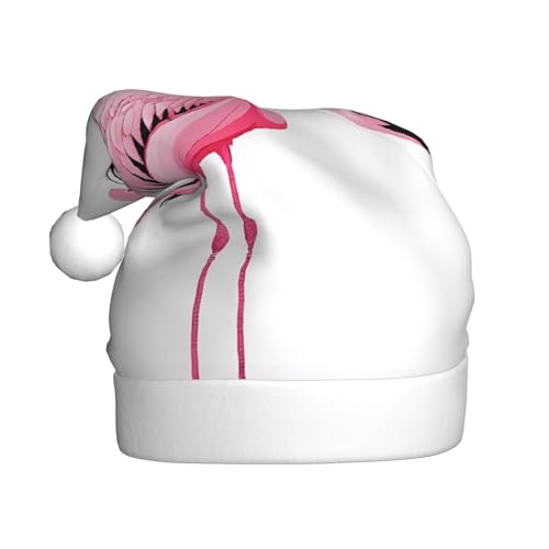 XDCYWBZDBC Flamingo Erwachsene Weihnachtsmütze Weihnachtsparty Weihnachtsmütze Winter Plüsch Ball Weihnachtsmütze Unisex Erwachsene Nikolausmütze Verwendet Sor Neujahr Urlaub Party Ornamente von XDCYWBZDBC