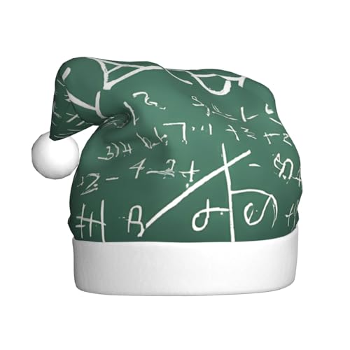 XDCYWBZDBC Formulas Shapes Theory Mathematik Lektion Wort Erwachsene Weihnachtsmütze Weihnachtsmütze Weihnachten Party Weihnachtsmütze Winter Plüsch Ball Weihnachtsmütze Unisex Erwachsene von XDCYWBZDBC