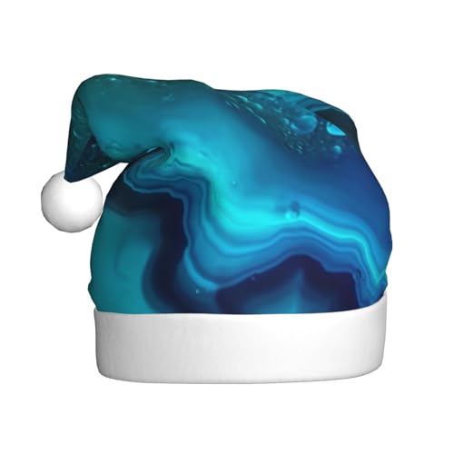 XDCYWBZDBC Hell Aqua Blau Türkis Erwachsene Weihnachtsmütze Weihnachtsparty Weihnachtsmütze Winter Plüsch Ball Weihnachtsmütze Unisex Erwachsene Nikolausmütze Verwendet Sor Neujahr Urlaub Party von XDCYWBZDBC