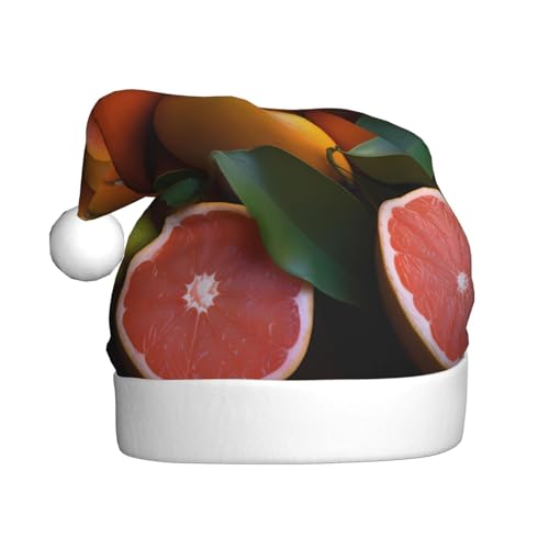 XDCYWBZDBC Oranges und Mandarinen Erwachsene Weihnachtsmütze Weihnachten Party Weihnachtsmütze Winter Plüsch Ball Weihnachtsmütze Unisex Erwachsene Santa Hat Used Sor Neujahr Urlaub Party Ornamente von XDCYWBZDBC