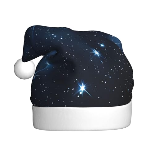 XDCYWBZDBC Sternennacht Deep Outer Space Erwachsene Weihnachtsmütze Weihnachten Party Weihnachtsmütze Winter Plüsch Ball Weihnachtsmütze Unisex Erwachsene Nikolausmütze Verwendet Sor Neujahr Urlaub von XDCYWBZDBC