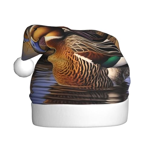 XDCYWBZDBC Stockente Ente Erwachsene Weihnachtsmütze Weihnachtsparty Weihnachtsmütze Winter Plüsch Ball Weihnachtsmütze Unisex Erwachsene Nikolausmütze Verwendet Sor Neujahr Urlaub Party Ornamente von XDCYWBZDBC