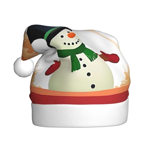 XDCYWBZDBC Weihnachtsmütze Schneemann Erwachsene Weihnachtsmütze Weihnachtsparty Weihnachtsmütze Winter Plüsch Ball Weihnachtsmütze Unisex Erwachsene Nikolausmütze Verwendet Sor Neujahr Urlaub Party von XDCYWBZDBC