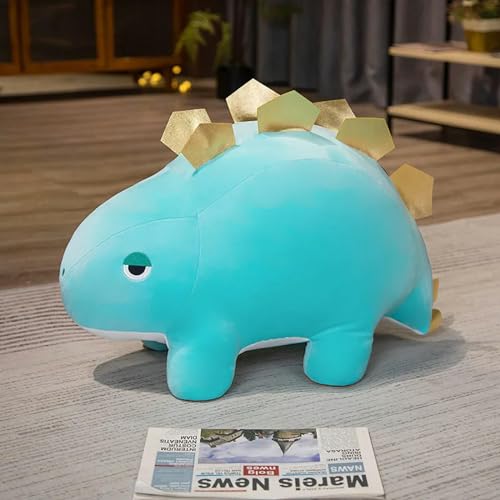 XDDBBB 1 Stück 30/40/60 cm Dinosaurier Plüschtiere Triceratops Stegosaurus Plüschpuppe Gefüllt für Kinder Geburtstagsgeschenk-60 cm-Blau von XDDBBB