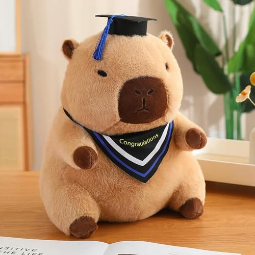 XDDBBB 1Pc 30/40CM Doktor Capybara Plüsch Spielzeug Lustige Capybara Puppen Gefüllte Weiche Tier Kissen Graduierung Geburtstag Geschenk von XDDBBB