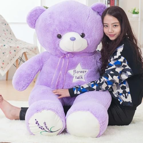 XDDBBB 35 cm süßer lila Bär Plüschtiere Kuscheltiere Teddybär Puppen für Klassenkameraden Kinder Abschlussgeschenke von XDDBBB