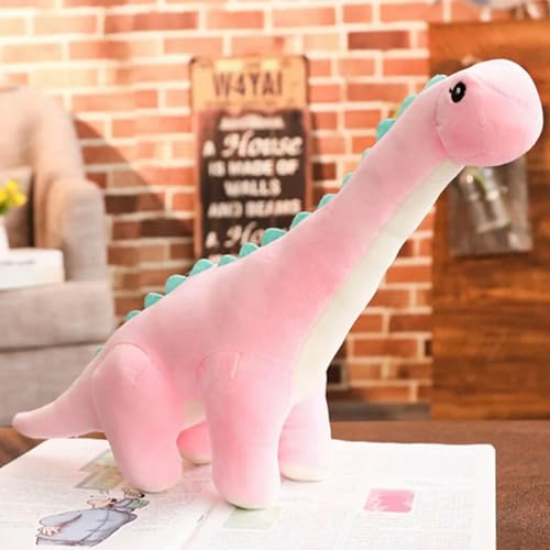 XDDBBB 50/80 cm Dinosaurier Tanystropheus Stofftier Plüsch Dino Blau/Grün/Rosa Mädchen Jungen Weihnachtsplüschtier Geschenk Geburtstag Brinqedos-50cm-Rosa von XDDBBB